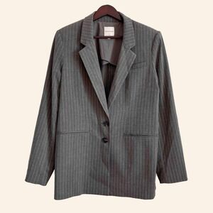 Favorite Daughter Gray Pinstripe Blazer